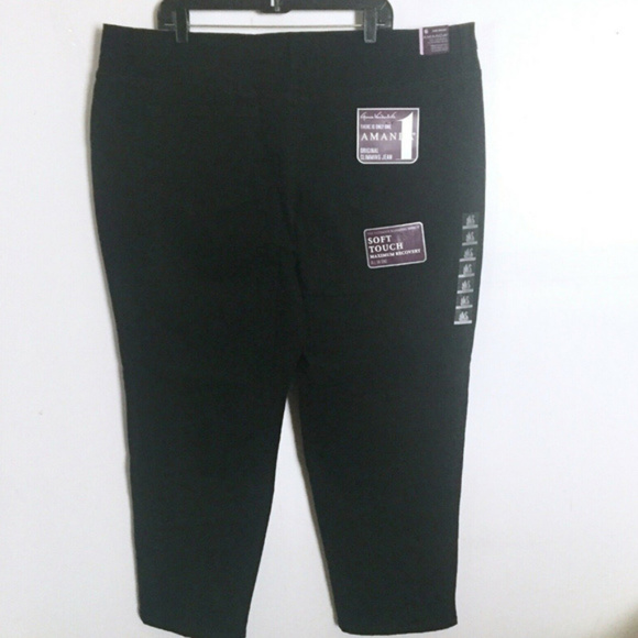 Gloria Vanderbilt Denim - Gloria Vanderbilt Amanda Black Jeans 24w Short